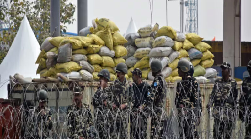 Security, police-paramilitary forces deployed in the operation; Heavy police action on farmers' march to Delhi