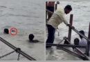 गंगा की बाढ़ में बह रहा था 70 साल का बुजुर्ग, हर की पैड़ी पर तभी हुआ चमत्कार, देखिए वीडियो